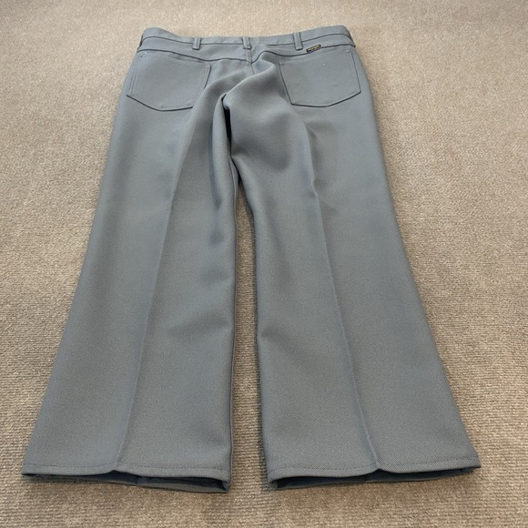 Vintage Wrangler Pants Gray Mens Fits 36x27 Rancher Nylon Performance 00082GY - Picture 1 of 13